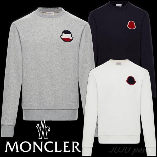 モンクレール 偽物 Moncler★2020SS★胸ワッペン★スウェットシャツ★100802